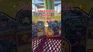 Today is Pikachu’s birthday (February 5th). Celebrating it by opening a Pokemon Day box