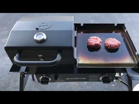 Blackstone Grill And Griddle, Red Cabbage And Cheese 1/2 Pound Burgers And Tator Tots! Awesome!