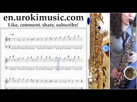 Saxophone lessons (Alto) Miley Cyrus - Malibu Sheet Music Tutorial Part#1 um-i352