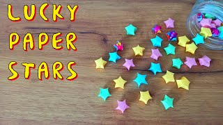 How to Make Lucky Paper Star | Origami Lucky Stars Tutorial