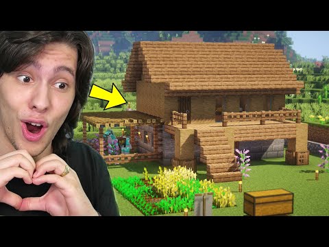 TERMINEI A CONSTRUÇÃO DA MINHA PRIMEIRA CASA NO MINECRAFT!! (Minecraft Survival #6)