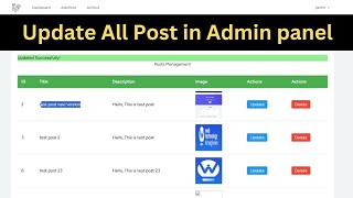 #10 How to update Post as Admin | Edit Post Form & Update - Laravel 12 Blog