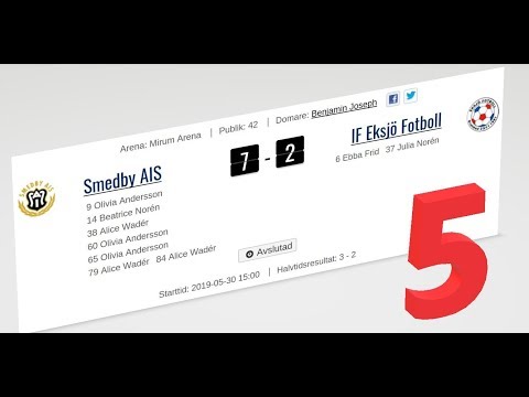 190530_5(5) Smedby Dam - IF Eksjö (7-2) Division 2 (minut 68-90)