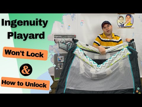 Ingenuity Playard Sides Won't Lock - How to Lock Ingenuity Pack and Play (How to Release - Unlock)