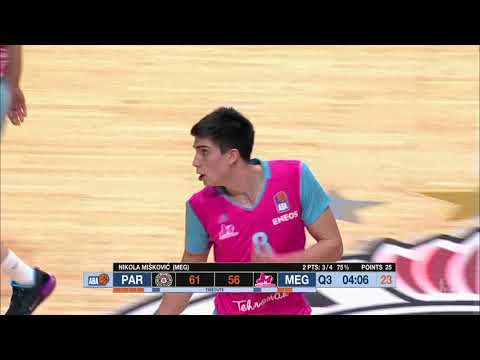 Mišković ends Mega's fast break with a dunk! (Partizan NIS - Mega Bemax, 26.1.2019)