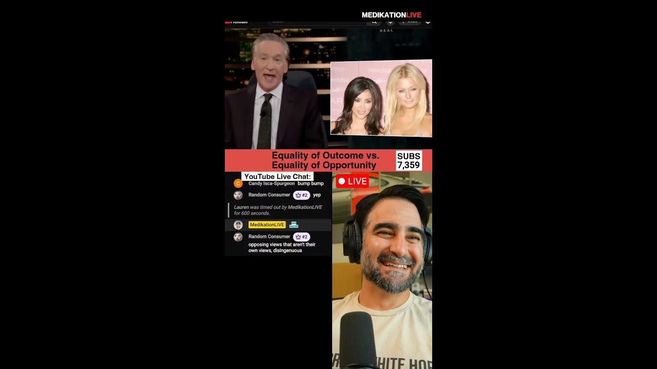 Equality of Opportunity or Outcome? Bill Maher, Jordan Peterson & Glenn Loury | Medikation LIVE