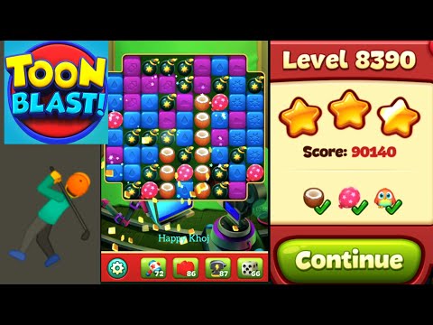 Toon Blast Level 8390 🦕🦕