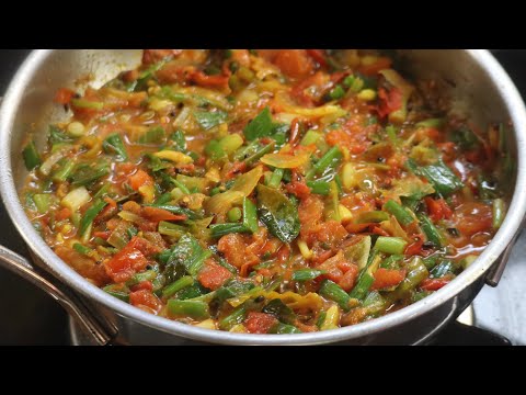 Spring Onion ,Tomato Curry| Simple and delicious Tomato, Onion Curry| Best side dish for Rice, Roti