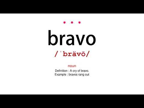 How to pronounce bravo - Vocab Today
