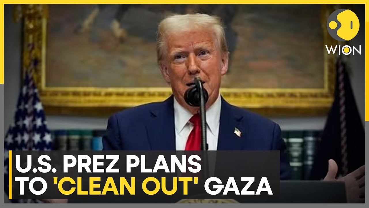 Trump Floats Plan To ‘clean Out’ Gaza, Move Palestinians To Egypt And Jordan | World News | WION