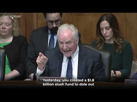 VAN HOLLEN questions BLANCHE on Epstein Files, Slush Fund, & More