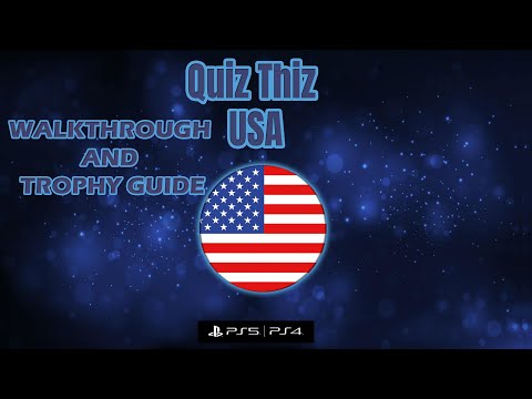 Quiz Thiz USA - Walkthrough | Trophy Guide | Achievement Guide