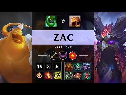 Zac Mid vs Azir - VN Master Patch 25.14
