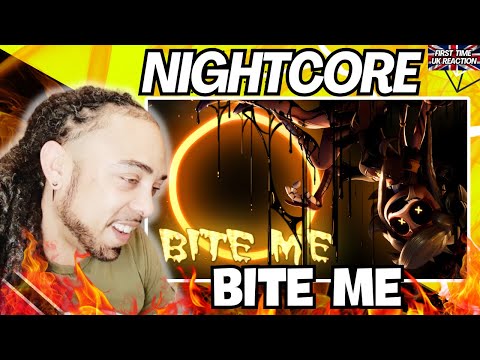 LET'S GO!!! ♫BITE ME♫ 「Nightcore」 → AJ DiSpirito ft  Zephyrianna ♡【LYRICS】[FIRST TIME UK REACTION]