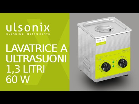 Video - Lavatrice a ultrasuoni - 1,3 litri - 60 W - Acciaio inox di qualità