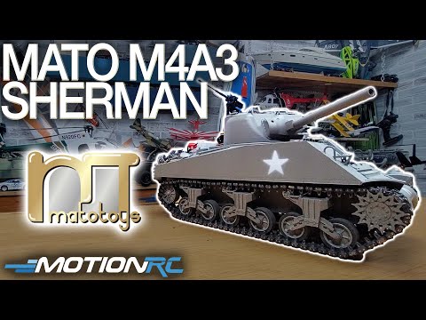 Mato M4A3(75) Sherman All-Metal 1/16 Scale RC Battle Tank Overview | Motion RC