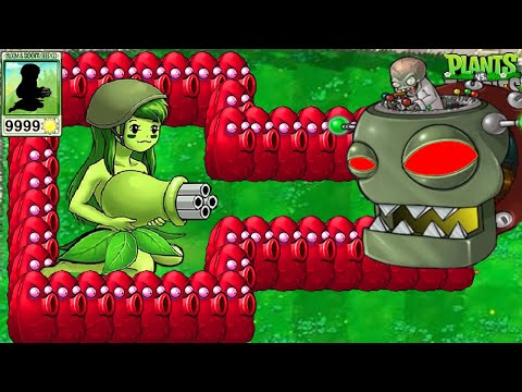 Girl Gatling Pea vs Tall Nut vs Dr Zomboss | Zombies Hybrid Mod 2025 Features