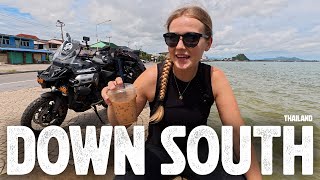 Riding Through Southern Thailand in Rainy Season  - RTW S5 EP17