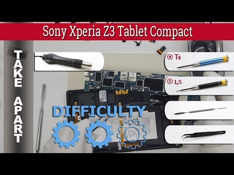 Wie kann man 📱 Sony Xperia Z3 Tablet Compact (SGP621) zerlegen