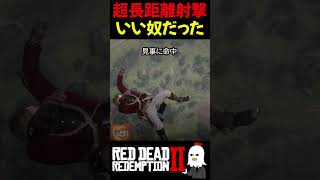 【RDR2】特大ジャンプから超長距離射撃を行います【レッドデッドリデンプション2】