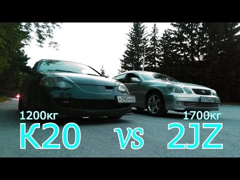 Toyota Aristo 2JZ GTE VS Honda Integra Type R K20 и Mark 2 1JZ GTE