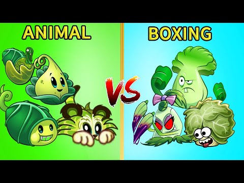 Pvz 2 Gameplay - Team BOXING vs ANIMAL - Which Team Plant Will Win ? - Plant vs Plant