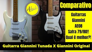 Video thumbnail for Comparativo Guitarras Giannini AE08 Safra 1979 1980 by 4 Hands Luthieria
