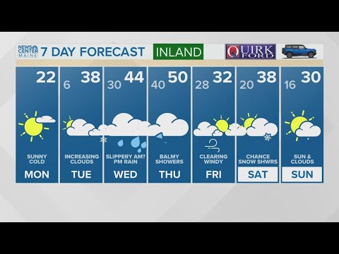 NEWS CENTER Maine Weather Video Forecast