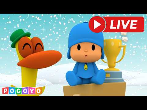 🔴 LIVE: ⛷️ Celebrate with WINTER OLYMPICS with Pocoyo! Sports cartoons for kids! | Pocoyo English