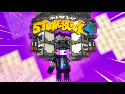 Stoneblock 4 Minecraft Modpack EP26 Milking the Warden for Infinite Time Acceleration