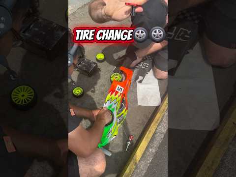 Abastecimento e troca de Pneus! Automodelismo Nitro On road! #motorsport #racing #corrida #rccar