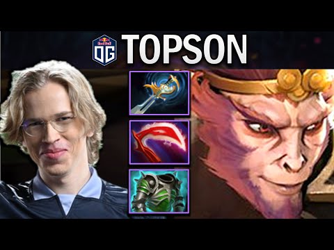 OG.TOPSON MONKEY KING WITH ECHO SABRE-CUIRASS - DOTA 2 GAMEPLAY
