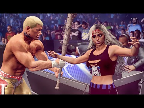 WWE 2k22: Liv Morgan vs Cody Rhodes, intergender wrestling