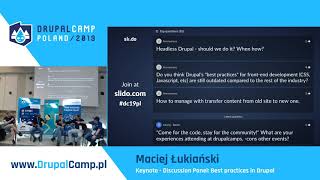 Download lagu Keynote - Discussion Panel: Best practices in Drupal - DrupalCamp Poland 2019 mp3 Download lagu Keynote - Discussion Panel: Best practices in Drupal - DrupalCamp Poland 2019 mp3