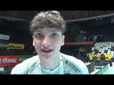 05-03-2022: Luca Porro dopo la vittoria della Del Monte Coppa Italia A3 con Prata di Pordenone