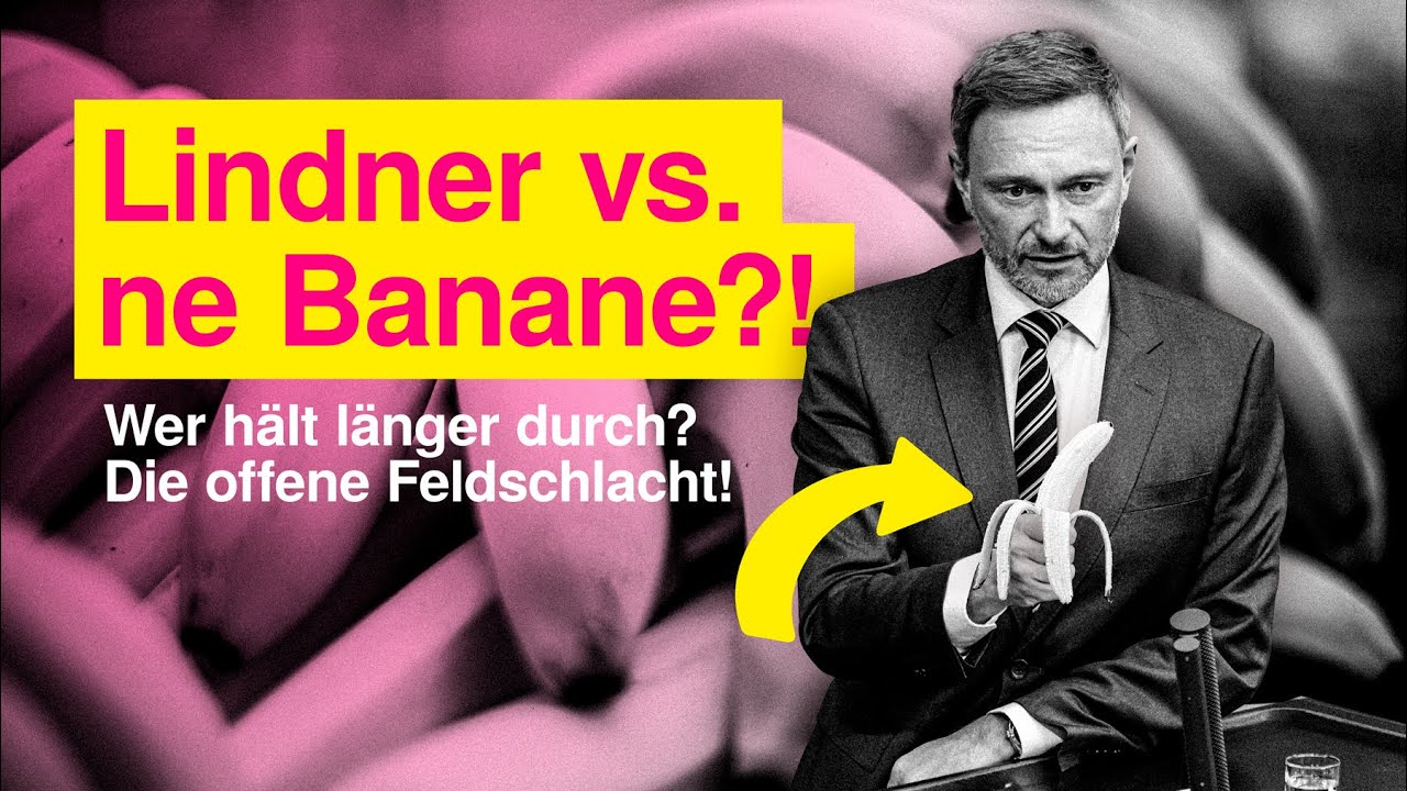Lindner vs. Banane: Wer hält länger durch? Die offene Feldschlacht!
