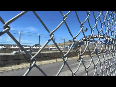 Monterey Historics Car Race 2015: IMSA GTP, GTO, SCCA trans-am cars pass by.