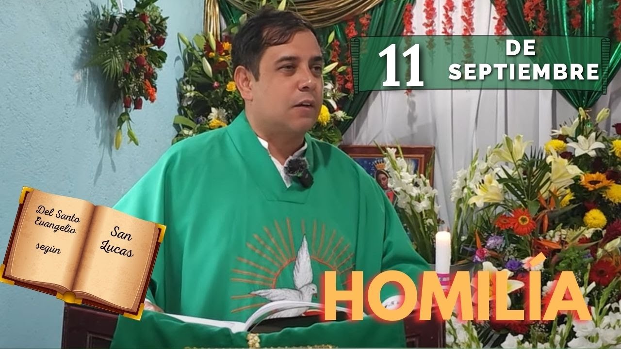 EVANGELIO DE HOY miércoles 11 de septiembre del 2024 - Padre Arturo Cornejo