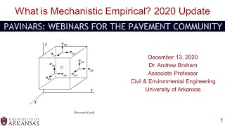 Pavinar: What is Mechanistic Empirical? 2020 Update