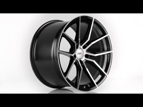 Cray Corvette Wheels- Spider in Gloss Black with Mirror Cut Face