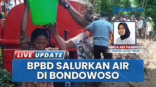 Aksi Tanggap BPBD Bondowoso Distribusikan Air Bersih pada Korban Terdampak Longsor di Klekean