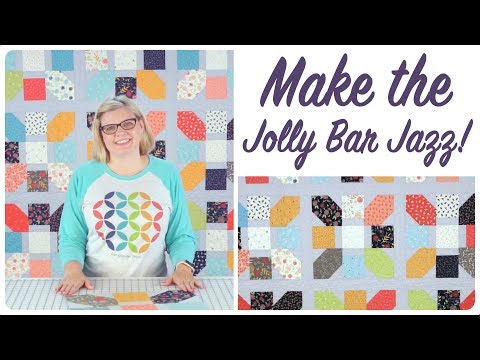 How to Make the Jolly Bar Jazz - Shortcut Quilt - Fat Quarter Shop - FREE PATTERN!