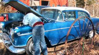 preview picture of video 'Oldsmobile project car -- first start for this 1954 Olds'