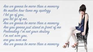 Carly Rae Jepsen - More Than A Memory (lyrics video)