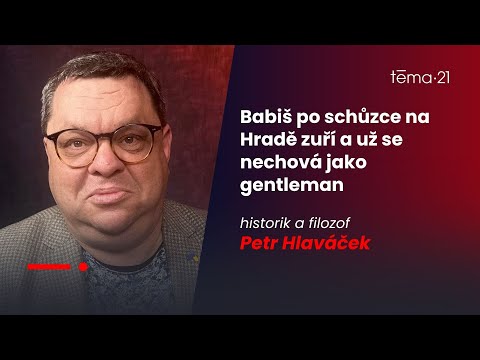 Historik Hlaváček: Babiš po schůzce na Hradě zuří a už se nechová jako gentleman