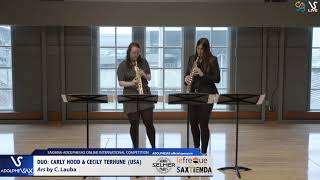 DUO Carly HOOD & Cecily TERHUNE play Ars by C. Lauba #adolphesax