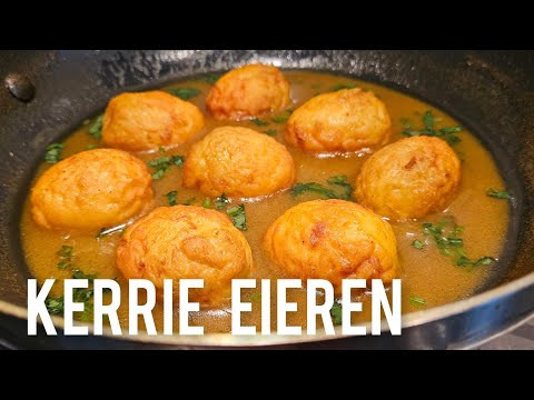 🇸🇷 Surinaamse eieren in kerrie Masala recept|curry eggs recipe|
