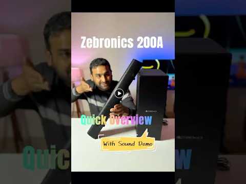 Thumbnail for Zebronics 2.1 Soundbar | Juke Bar 200A | 90W π Full Video On Channel | Quick Review π₯ #shorts