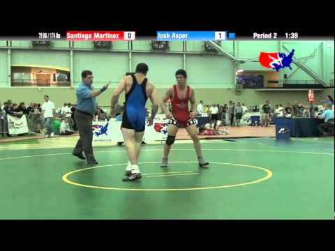 University Nat`ls FS  79 KG / 174 lbs: Santiago Martinez vs. Josh Asper