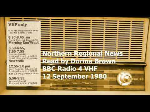 BBC Radio 4 final Northern regional news - 12 September 1980